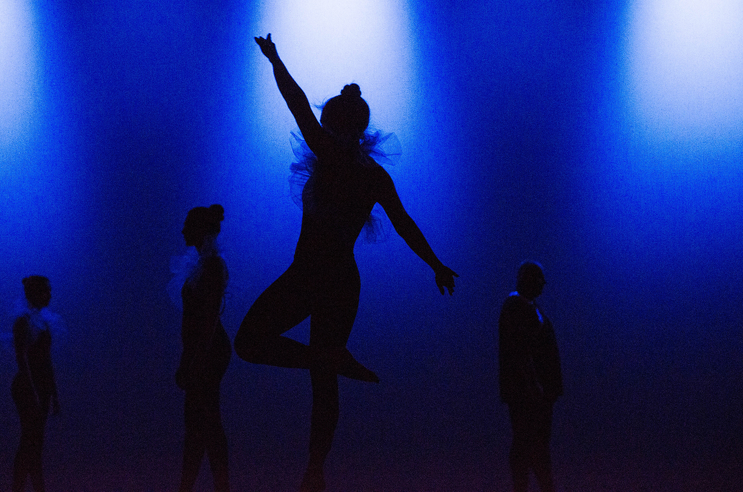 Silhouette Dancers in Recital